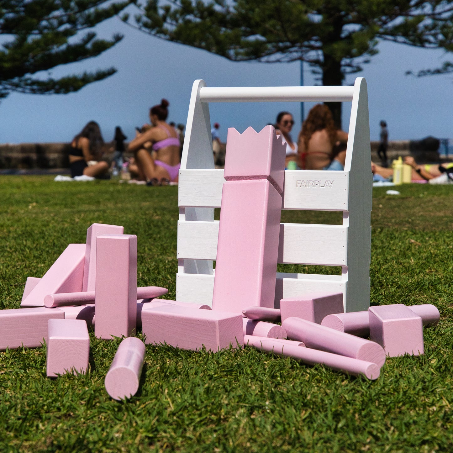 Kubb Kit - Pastel Pink